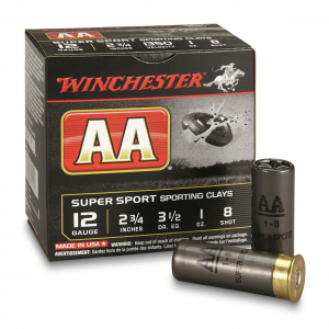 chester 12 Gauge AA Supersport Sporting Clays Shotshells 2 3/4 Inch Shell 1 Oz. 25 Rounds Ammo