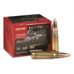 ma Tactical 7.62x39mm FMJ 124 Grain 20 Rounds Ammo