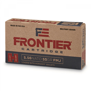nady Frontier Cartridge 5.56x45mm NATO FMJ 55 Grain 20 Rounds Ammo