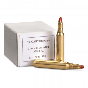 PPU M200 A1 Standard Blank Ammo 5.56x45mm NATO 20 Rounds