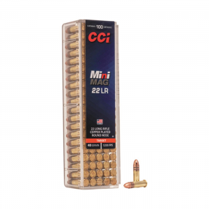  Mini-Mag High-Velocity .22LR CPRN 40 Grain 100 Rounds Ammo