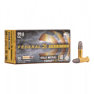 eral Subsonic Gold Medal Target .22LR LRN 40 Grain 50 Rounds Ammo