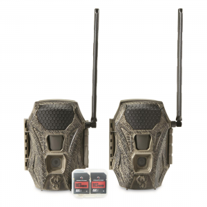 Wildgame Innovations Terra Dual Network Cellular Trail/Game Camera Kit with SD Cards 2 Pack