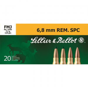 Sellier  &  Bellot 6.8mm Remington SPC FMJ 110 Grain 20 Rounds