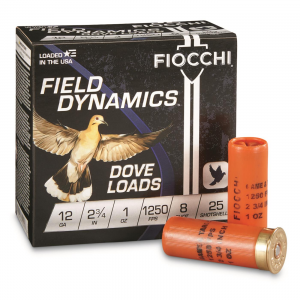 cchi Field Dynamics Dove Loads 12 Gauge 2 3/4 Inch 1 Oz. 250 Rounds Ammo