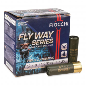 Fiocchi Flyway Plated Steel 12 Gauge 3 inch 1 1/5 oz. 25 Rounds