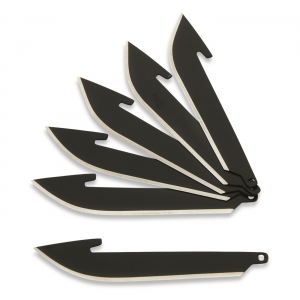 Outdoor Edge 3.0 inch Drop-Point Blade Pack Black Oxide 6 Pack