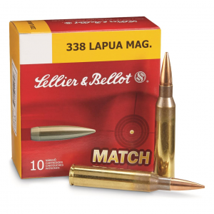 Sellier  &  Bellot .338 Lapua Magnum Hollow Point Boat Tail 300 Grain 10 Rounds
