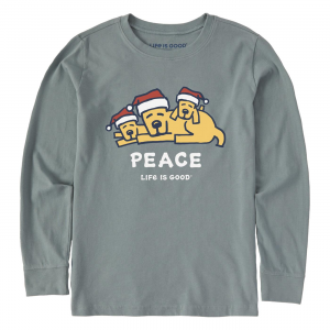 Life Is Good Kid's Rocket Family Peace Crusher Long Sleeve
