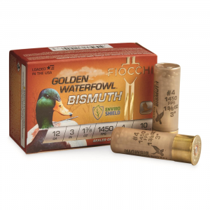 Fiocchi Golden Waterfowl Bismuth 12 Gauge 3 inch 1 3/8 oz. 10 Rounds