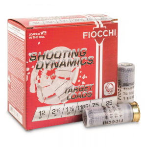 Fiocchi Heavy Clay Target Loads 12 Gauge 2 3/4 inch 1 1/8 oz. 250 Rounds