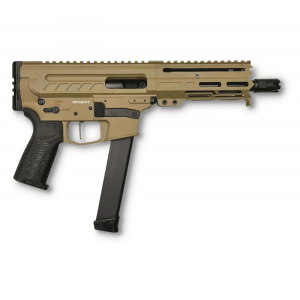 CMMG Dissent MkGs AR-style Pistol Semi-auto 9mm 6.5 inch BBL Coyote Tan 33+1 Glock Mags