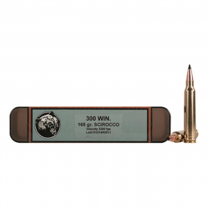 Grizzly Cartridge Co. .300 Win. Mag. Swift Scirocco Polymer-Tip BT 165 Grain 20 Rounds