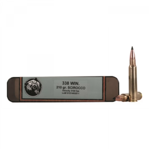 Grizzly Cartridge Co. .338 Win. Mag. Swift Scirocco Polymer-Tip BT 210 Grain 20 Rounds