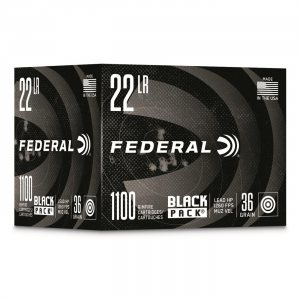 Federal Black Pack .22LR HP 36 Grain 1100 Rounds