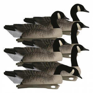 Hardcore Rugged Series Canada Goose Touchdown Floater Decoys with Flocked Heads 6 Pack