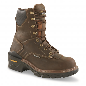 Carolina Men's Capacity 7837 8 inch Waterproof Composite Toe Logger Work Boots