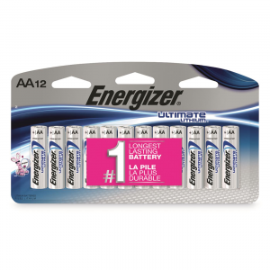 Energizer Ultimate Lithium AA Batteries 12 Pack
