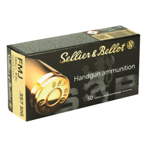 Sellier & Bellot Pistol .357 SIG FMJ 140 Grain 50 Rounds lier & Bellot Pistol .357 SIG FMJ 140 Grain 50 Rounds Ammo
