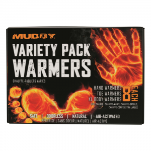 Muddy Disposable Handwarmers - 8 Hand 8 Toe  &  8 XL Warmers