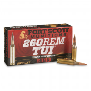 t Scott Tumble Upon Impact .260 Remington SCS 130 Grain 20 Rounds Ammo