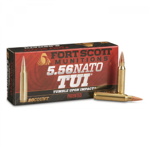 t Scott Tumble Upon Impact 5.56x45mm NATO SCS 55 Grain 20 Rounds Ammo