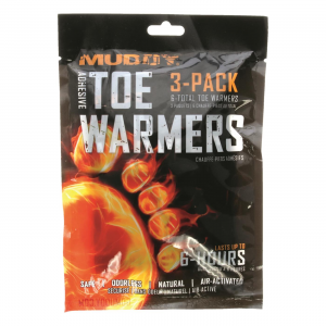 Muddy Disposable Toe Warmers with Adhesive 3-pack