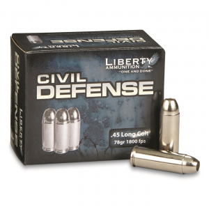 Liberty Civil Defense .45 Colt Fragmenting Hollow Point 78 Grain 20 Rounds
