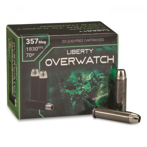 Liberty Overwatch .357 Magnum Solid Hollow Point 70 Grain 20 Rounds