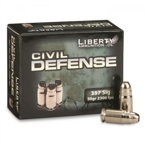 Liberty Civil Defense .357 SIG Fragmenting Hollow Point 50 Grain 20 Rounds