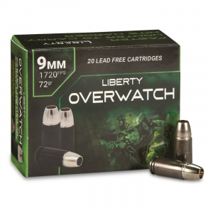 erty Overwatch 9mm P Solid Hollow Point 72 Grain 20 Rounds Ammo