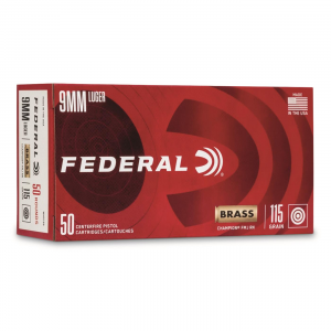eral Champion 9mm FMJ 115 Grain 50 Rounds Ammo