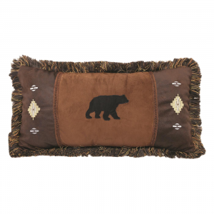 Carstens Embroidered Bear  &  Diamond Pillow 14 inchx26 inch