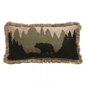 Carstens Bear Scene Pillow 14 inch x 26 inch