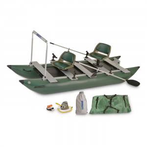 Sea Eagle Inflatable Foldcat Fishing Boat Pontoon with Pro Angler Guide Package