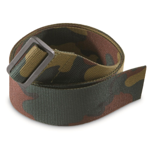 Belgian Military Surplus Nylon Camo Belt Like New