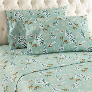 Shavel Home Products Micro Flannel Printed Sheets Set