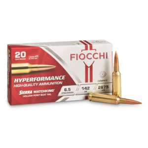 Fiocchi Hyperformance 6.5mm Creed. Sierra MatchKing HPBT 142 Grain 20 Rounds