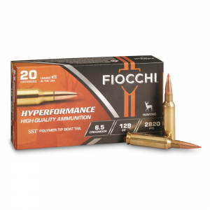 cchi Hyperformance 6.5mm Creedmoor SST Polymer Tip Boat-Tail 129 Grain 20 Rounds Ammo