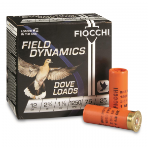 cchi Field Dynamics Steel Dove Loads 12 Gauge 2 3/4 Inch 1 1/8 Oz. 250 Rounds Ammo