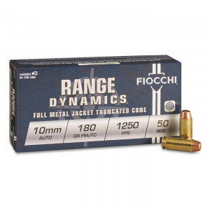 cchi Shooting Dynamics 10mm FMJTC 180 Grain 50 Rounds Ammo