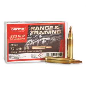 ma Range & Training .223 Remington FMJ 55 Grain 20 Rounds Ammo