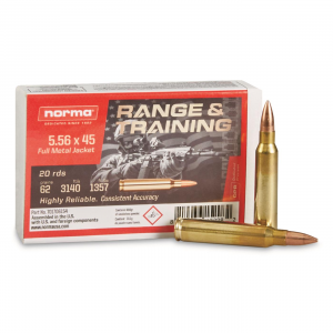 ma Range & Training 5.56x45mm NATO FMJ 62 Grain 20 Rounds Ammo
