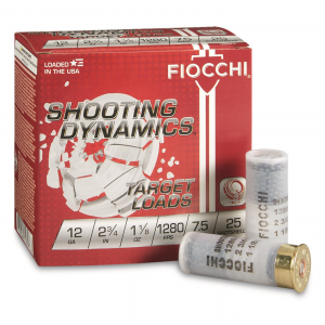 cchi Shooting Dynamics Target Loads 12 Gauge 2 3/4 Inch 1 1/8 Oz. 25 Rounds Ammo