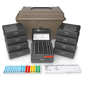 9mm Ammo Can with 10 Ammo Boxes Tactical Black