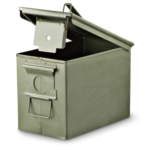 U.S. Military Surplus PA108 Fat 50 SAW Box Ammo Can Used