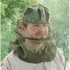 U.S. Military Surplus Mosquito Head Net Olive Drab Used