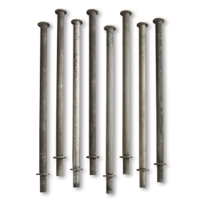 Italian Military Surplus Steel Tent Poles 8 Pack Used