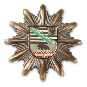 German Police Surplus Saxony-Anhalt Badge 2 Pack New