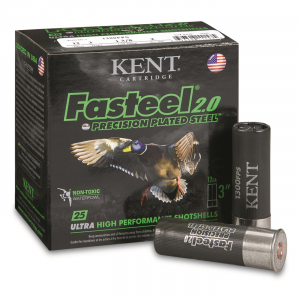 t Fasteel 2.0 Precision Plated Steel Waterfowl Shotshells 12 Gauge 3 Inch 1 3/8 Oz. 25 Rounds Ammo